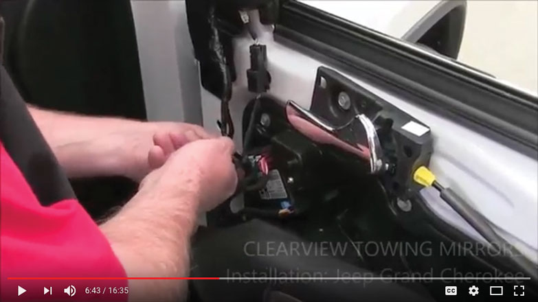 Jeep Grand Cherokee mirror wiring connectors