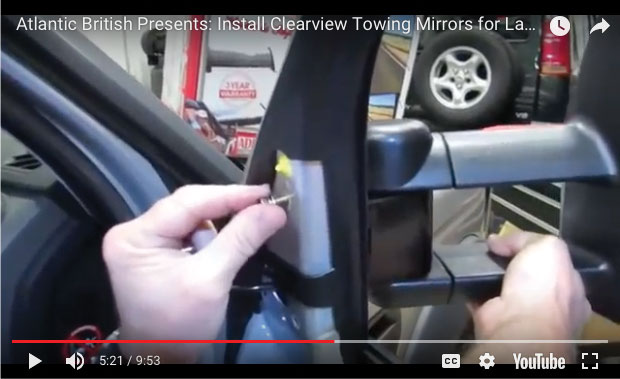 Install the New Clearview Towing Mirror on the LR3