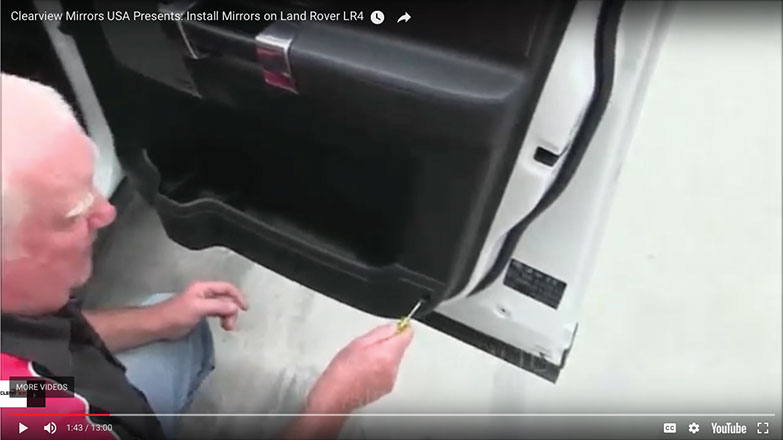 remove screws at the bottom of the door panel