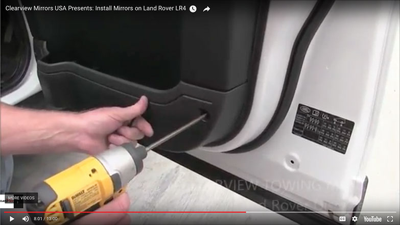 Re-install the screws at the bottom of the door panel